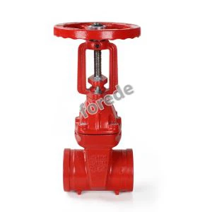 Zawór odcinający z rowkiem trzpienia