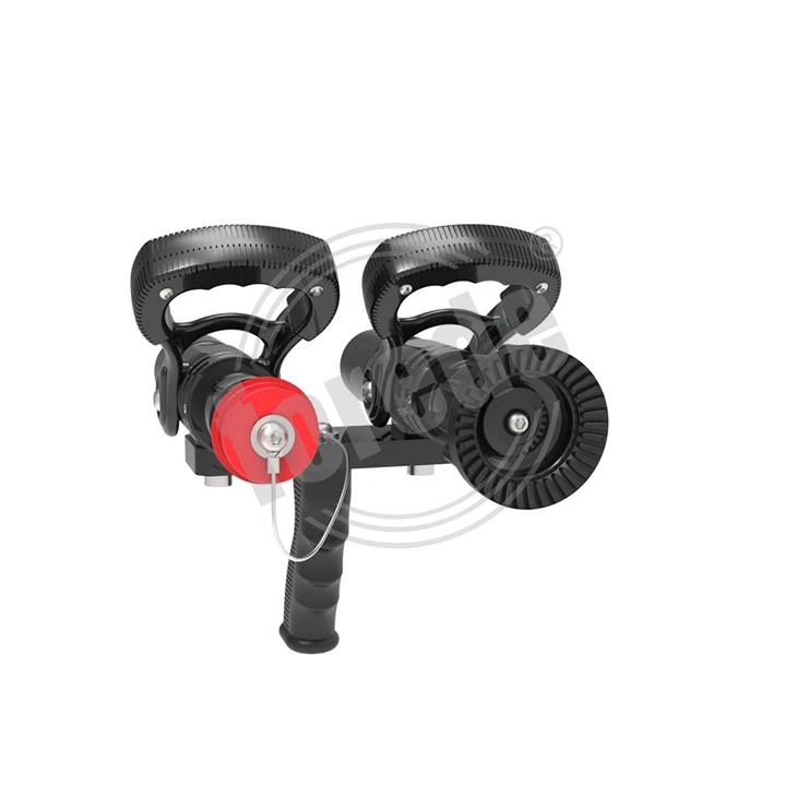 Dual Agent Fire Nozzle With Pistol Grip